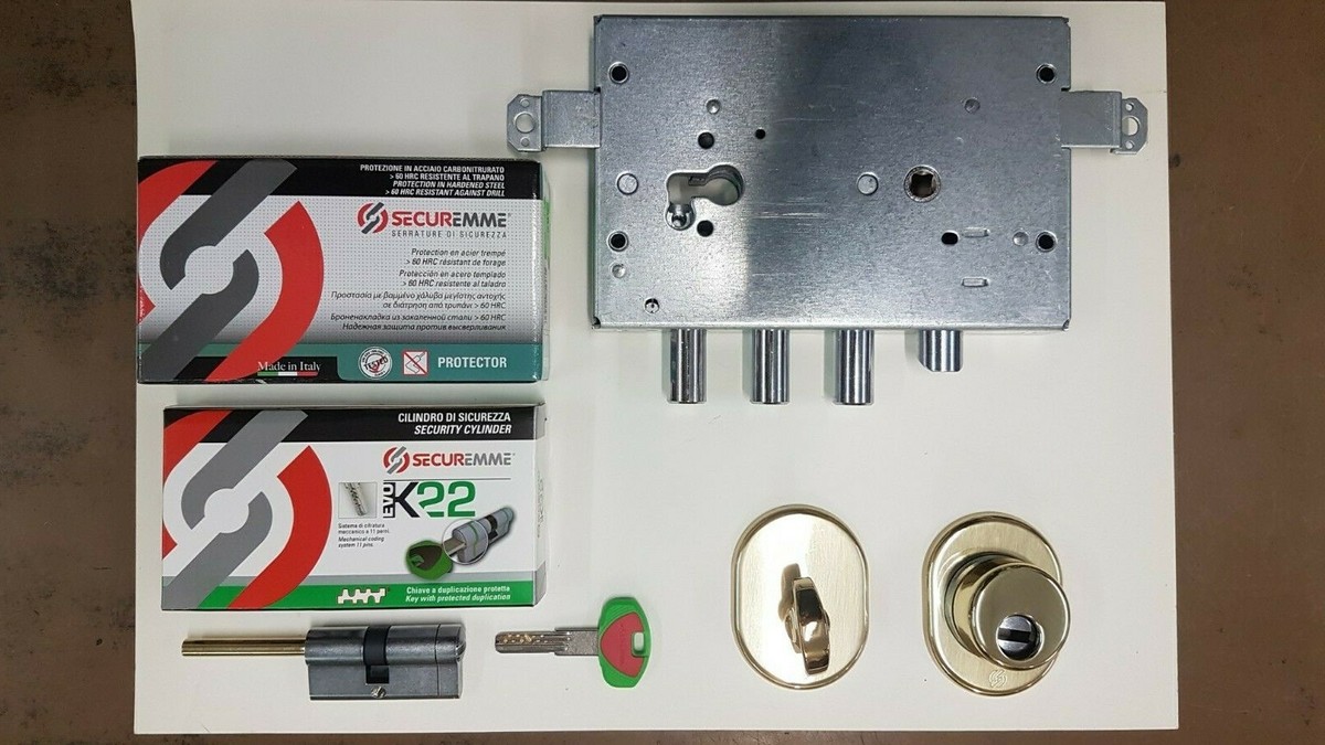 Serratura Blindata Securemme Serie 25 Con Cilindro Europeo - Alta Sicurezza - Foto 12