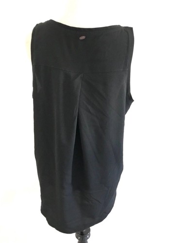 Calvin Klein Womens Size M Black Top Sleeveless Stripe Cami Loose Fit Blouse - Picture 2 of 10