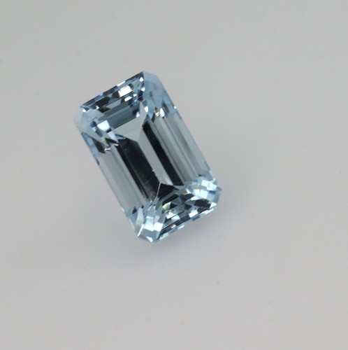 Piedra de corte octágono aguamarina azul claro natural brillo bonito 1,80 quilates 8x5,5 mm - Imagen 5 de 5