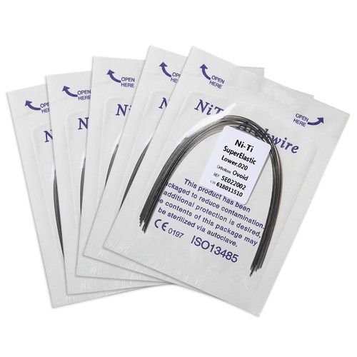 100 pezzi USA opzionale ortodonzia dentale super elastico niti fili arco tondo U&L - Foto 54 di 54