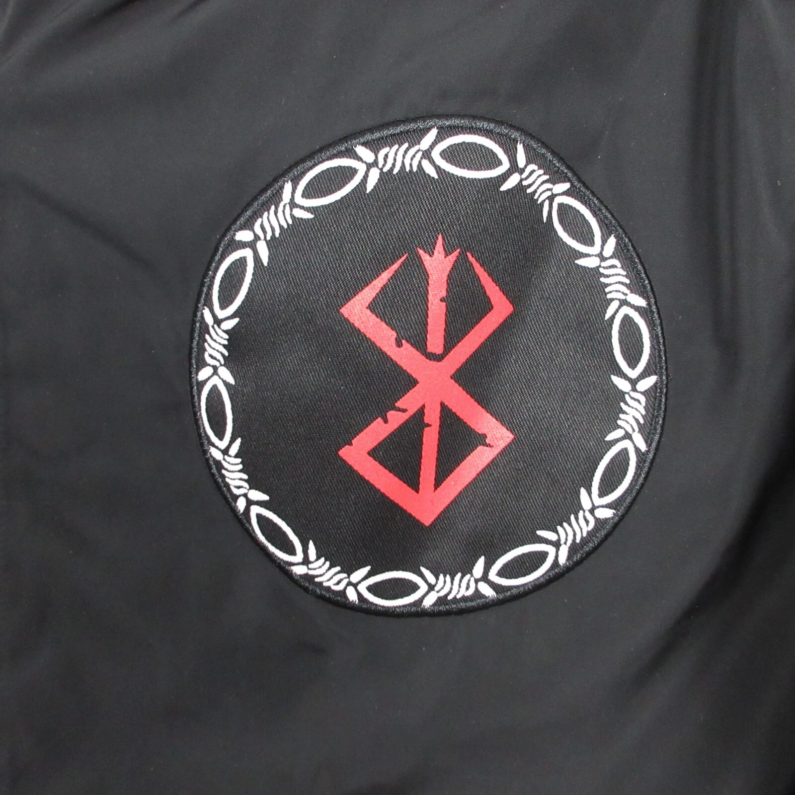 Berserk Jacket Mens XXL 2XL Black Skull Knight Bomber Windbreaker Coat Anime NWT - product detail image 5