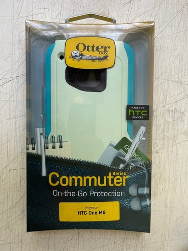 New In Box Otterbox Commuter HTC One M9 Black Lavender Turquoise - Picture 9 of 12