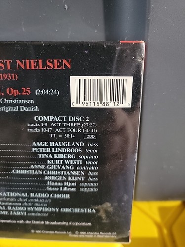 NIELSEN - Saul & David - 2 CD Set Danish National Radio Symphony Orchestra - Imagen 3 de 3