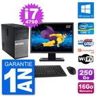 PC tour DELL 9020 Bildschirm 22 " Intel i7-4790 RAM 16Go Scheibe 250Go Windows