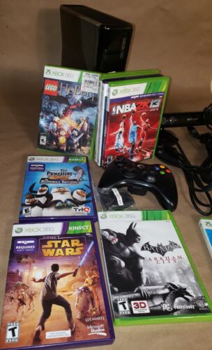 Microsoft Xbox 360S Black XBOX 360 SLIM Game Console Bundle 250GB HDD tested - Picture 2 of 13