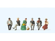 Preiser 12190 Sitzende Reisende um 1900 6 Figuren Exklusivserie H0 Neu 