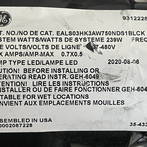GE Evolve LED Series EAL & EACL High Output Area Streetlight 277-480 V - Picture 5 of 9