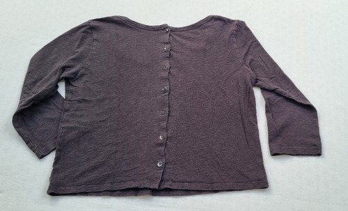 Ba&sh - Shirt, 3/4 Arm, Anthrazit, Knopfleiste Hinten, Baumwolle, Gr. 2, 36 / 38 - Bild 2 von 5