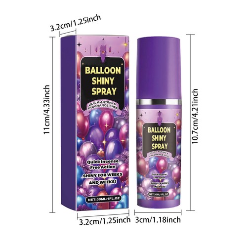 30ml Balloon Gloss Spray Balloon High Shine Spray For Latex Balloons - Picture 6 of 12