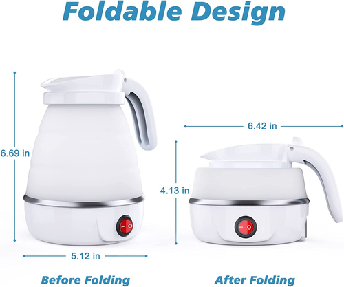Foldable Electric Kettle, Camping Kettle, Mini Travel Kettle, Silicone Electric - Picture 2 of 12