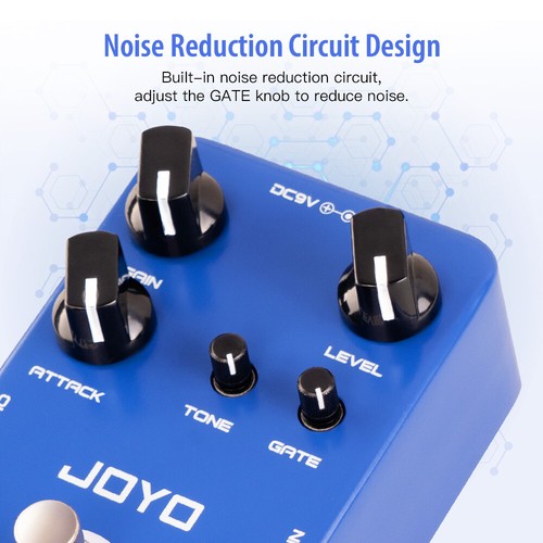 JOYO Overdrive Guitar Pedal High Gain Noise Gate True Bypass for Guitar Bass - Picture 6 of 16