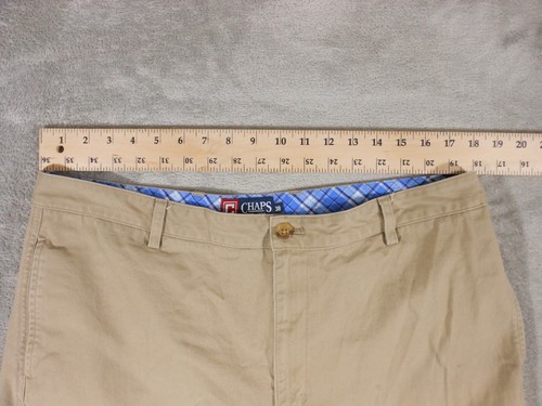 Pantalones Cortos Chinos Chaps Para Hombre 38 Frente Plano Beige Informal Algodón Exterior - Imagen 6 de 12