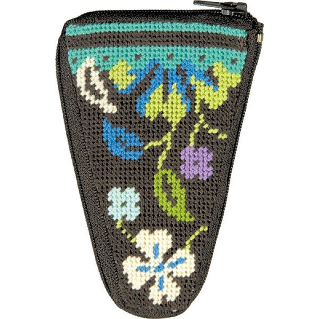 Stitch & Zip Needlepoint Scissor Case Kit - Pretty Posies | eBay