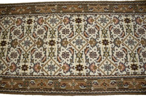 Handgefertigter Indo-Bidjar Orientalischer Läufer Teppich Blumendesign Wohndeko Carpet 3X8 ft - Bild 6 von 13