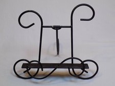 Black Gold Flecks Easel Picture Art Photo Holder Display Stand Metal Decorative