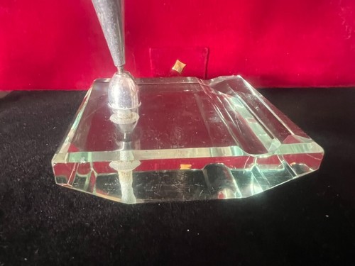 🔴 Supporto PENNA STILOGRAFICA stiloforo base portapenna da scrivania vetro - Imagen 6 de 12