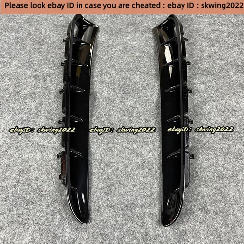 Gloss Black Side Fender Air Vent Outlet Grille Cover For 10-16 Porsche Panamera - Picture 8 of 11