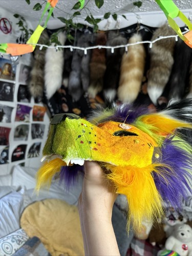 Therian Mango Theme Canine Mask For Quads Made High quality Come With Lot Extras - Picture 4 of 14