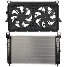 Electric Radiator Cooling Fan Kit For Chevy Silverado 1500 LT/WT 4.8L 5.3L V8
