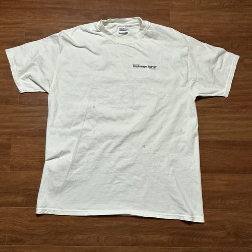 Maglietta Vintage Microsoft Exchange Server 5.0 XL Windows Promo Notes Domino Tee USA - Foto 2 di 9