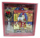 Christmas Tree Shops Glass Cutting Board/Spreader/ Napkins/Wreath Gift Set