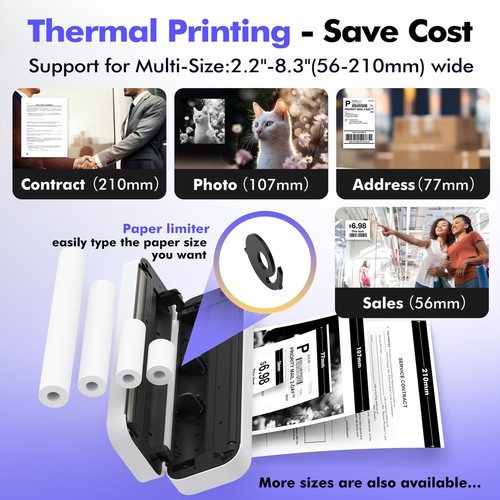 A4 Portable Thermal Transfer Printer   Transfer Printer Use W0A4 - Bild 11 von 12