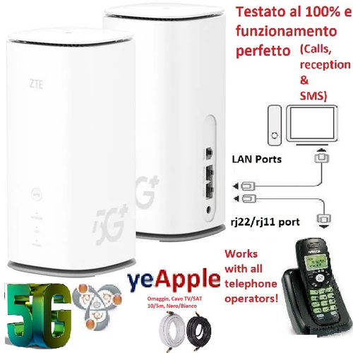 ZTE MC888 ULTRA | Vodafone Router 5G/4G WIFI | FWA | SBLOCCATO, Snapdragon X62 - Bild 3 von 5