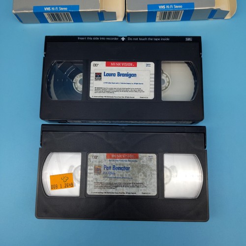 Pat Benatar + Laura Branigan VHS 1985 music vision hit videos side-open VG+ - Picture 4 of 4