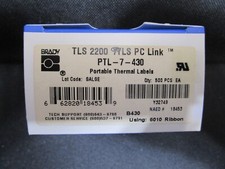 Brady PTL-7-430 Label Clear, Labels/Roll: 500