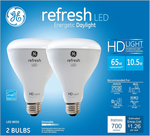 Refresh LED Indoor Floodlight Bulbs, HD Light, 10.5 Watt (65 Watt Equivalent) Da - Picture 9 of 12