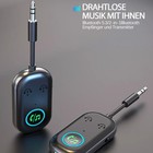 Typ-C Bluetooth Empfänger Adapter 5.3 AUX Auto Audio Stereo Eingebautes Mikrofon