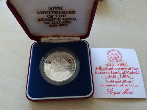 Malawi 10 Kwacha 1985 Boxed with COA Rare Silver Proof - Picture 10 of 14