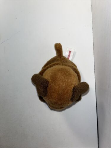 Aurora Palm Pals Ruff Ruff Puppy Plush Dog 5” Dark Brown Stuffed Animal Toy - Picture 5 of 8