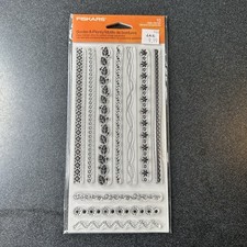 Fiskars Clear Stamp Set - Borders-a-plenty NEW