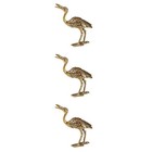 3PCS Retro Messing Crane einzigartige Desktop Weihrauchhalter Weihrauch