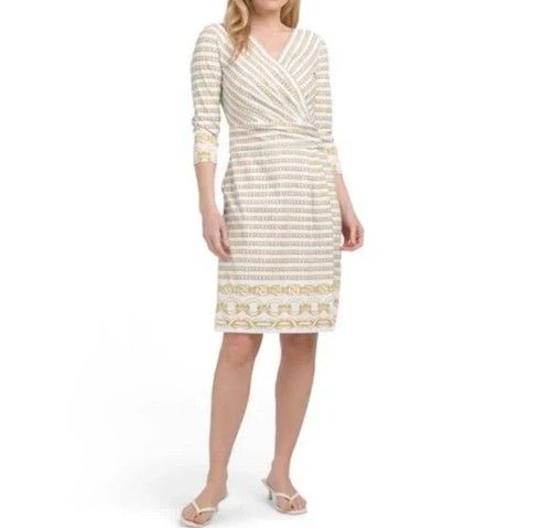 J. McLaughlin Brea Wrap Dress Size M - Picture 2 of 7