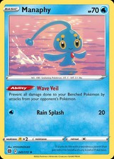 Pokemon Manaphy (41/193) Brilliant Stars NM REVERSE HOLO
