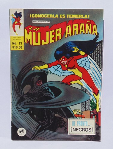 VINTAGE RARE MARVEL LA MUJER ARAÑA SPIDER-WOMAN #13 MEXICAN COMIC NOVEDADES 1982