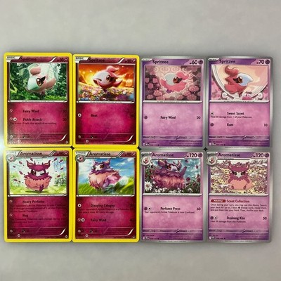 x8 Spritzee Aromatisse Pokemon Cards Mix Lot Collection CUTE FAIRY unique   