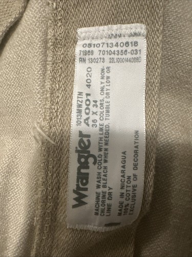 jeans wrangler taglio cowboy taglia 36X34 marrone 100% cotone/western rodeo/country boy - Foto 8 di 10