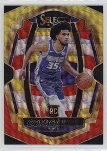 2018-19 Panini Select Premier Level Tri-Color Prizm Marvin Bagley III Rookie RC