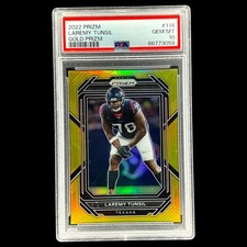 2022 PANINI PRIZM #114 LAREMY TUNSIL GOLD PRIZM PSA 10 - POP 1! #06/10!