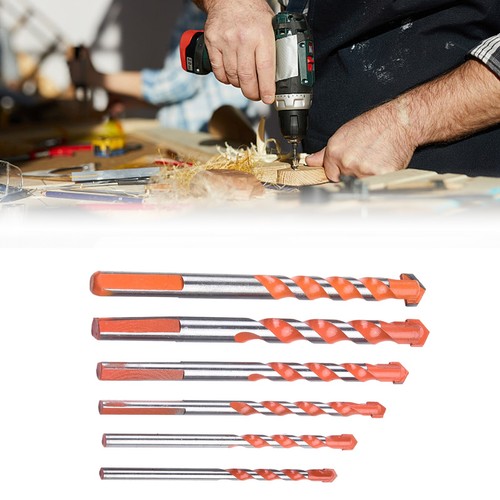6pcs Carbide Drill Bits Set for Tiles Glass Drywall Brick Wood Aluminum Metal - Bild 2 von 7