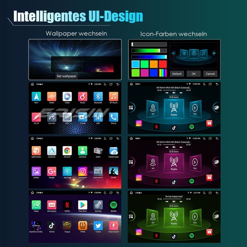 64GB Android 14 Autoradio GPS DAB+CarPlay DVD Mercedes Benz SLK Klasse R171 W171 - Bild 20 von 21