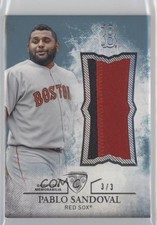 2015 Topps Triple Threads Unity Single Jumbo Relics Sapphire /3 Pablo Sandoval