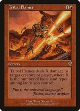TRIBAL FLAMES X 4 E/X+ INVASION MAGIC THE GATHERING