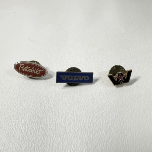 Trucking Company Hat Pins Volvo Peterbilt Western Star Lot Of 3 - Picture 1 of 6