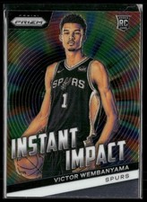 2023-24 Panini Prizm VICTOR WEMBANYAMA #3 Instant Impact Spurs RC
