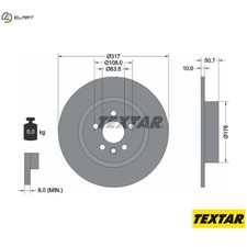 2x BRAKE DISC 92300403 FOR LAND ROVER RANGE/EVOQUE/VAN/Convertible/SUV 2.2L 4cyl