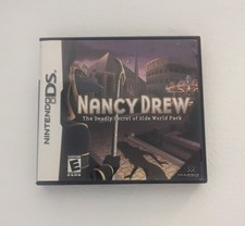 Nintendo DS Nancy Drew: Deadly Secret of Olde World Park 2007 CIB Tested Works